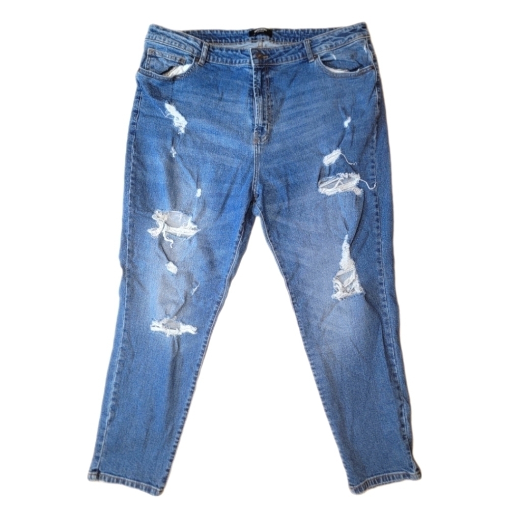 American BAZI Distressed Stretch Skinny Jeans